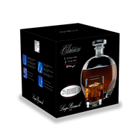 Luigi Bormioli Classico whiskyset 3 delar klar glas Luigi Bormioli Classico whiskyset 3 delar klar glas