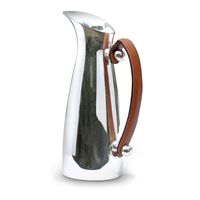 Vattenkaraff med läderhandtag