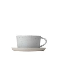 Set 2 st kaffekoppar & fat, stengods, sablo - Blomus