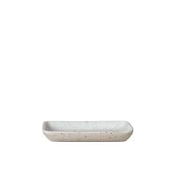 Snackstallrik, stengods, sablo - Blomus