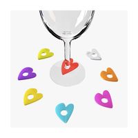 Glasmarkör i silicon Hjärtan Koala IDENTITY 8-pack