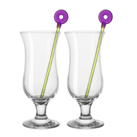 Bar hurricane 2-pack drinkglas med drinkpinne - Leonardo