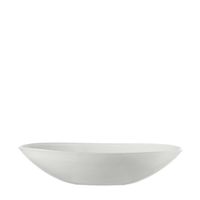 Bowl oval 32 white alabastro - Leonardo