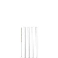 Sugrör glas 15cm 4-pack inkl borste - Leonardo