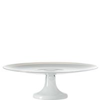 Tårtfat - vit alabaster - Leonardo