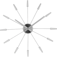 Plug inn ø58 väggklocka silver - Nextime