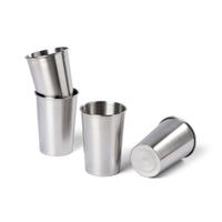 Stålmuggar 35 cl 4-pack stål