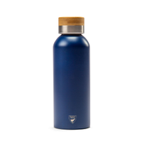 Termosflaska med bambulock 50 cl marinblå