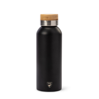 Termosflaska med bambulock 50 cl svart