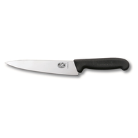 Kockkniv, 19 cm, svart Fibrox