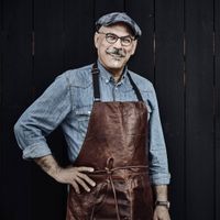 Scandinavian home scandinavian home förkläde skinn brun