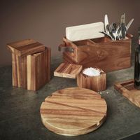 Scandinavian home scandinavian home förvaringsbehållare trä