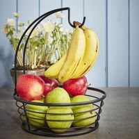 Scandinavian home scandinavian home fruktkorg svart