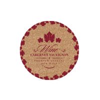 Scandinavian home scandinavian home glasunderlägg vin 6-pack natur