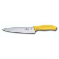 Kockkniv, 19 cm, svart gul - Victorinox