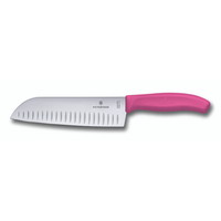 Santokukniv räfflad 17cm rosa - Victorinox