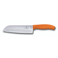 Santokukniv räfflad 17cm orange - Victorinox
