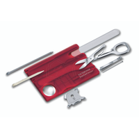 Swisscard nailcare röd transparent - Victorinox