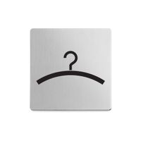 Zack informations skylt cloakroom