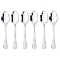 Gammal Fransk Kaffesked äkta silver 6st