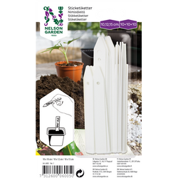 Nelson Garden sticketikett plast vita 30st