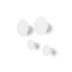 Ponto väggkrok set/4, lily white - Blomus