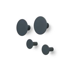 Ponto väggkrokar set/4, gunmetal - Blomus