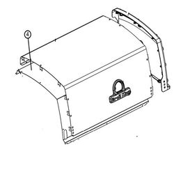 Broil king innerpanel för lock till regal 5 brännare