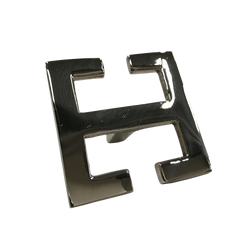 Handtag - greek key, mässing, silver - Collection by happynest