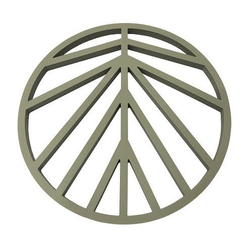 Peace grytunderlägg silikon oliv/grå d16cm - Collection by happynest