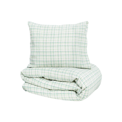 Bäddset dalskog seersucker 150x210 grön