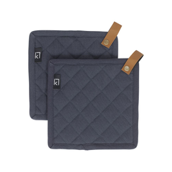 Grytlappar 2-pack marinblå