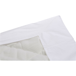 Kuvertlakan percale 210x200 vit