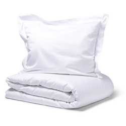 Manchester satin 150x210 vit