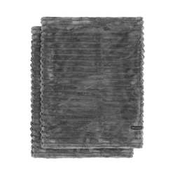 Pläd cozy 2-pack stål