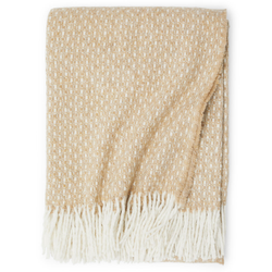 Ullpläd alba sand