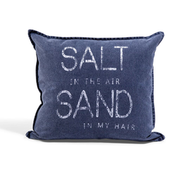 Kuddfodral salt in the air marinblå