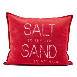 Kuddfodral salt in the air röd
