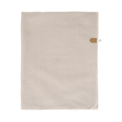 Fleecepläd/poncho sand