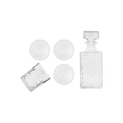 Karaff med 4 glas 4-pack transparent