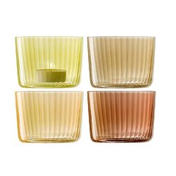 Lsa ljuslyktor gems amber 4-pack