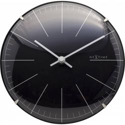 Big stripe mini dome klocka ø20cm svart - Nextime