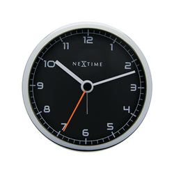 Company alarm väckarklocka ø9cm svart/metall - Nextime