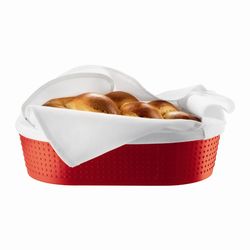 Bodum Bistro Brödkorg med servett, Röd