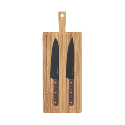 Blacksmith knivar 2-pack med skärbräda svart