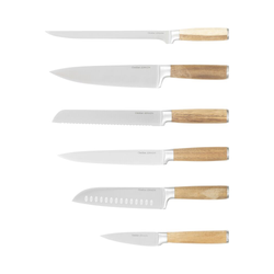 Knivar akacia 6-pack stål