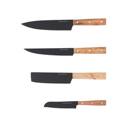 Knivset 4-pack svart