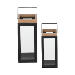 Ljuslyktor 2-pack svart