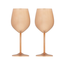Vinglas 2-pack koppar