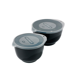 Rosti Mepal Margrethe skålset 4 delar 2+3L m lock, svart